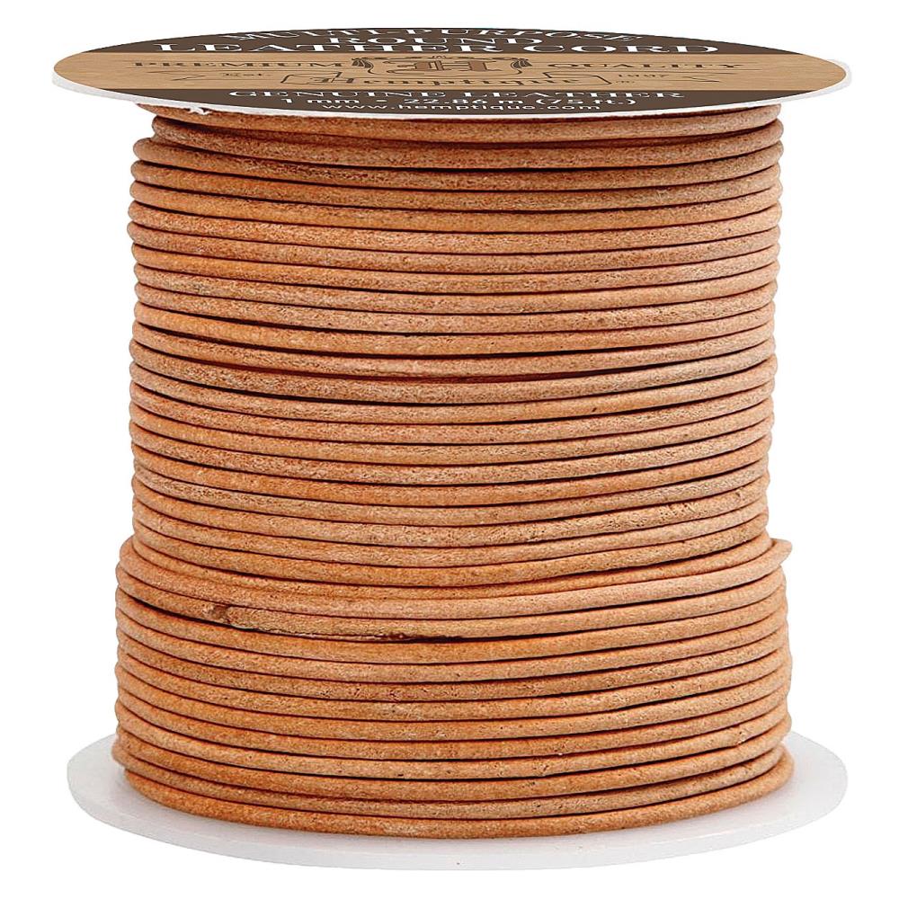 HEMPTIQUE Leather Thonging 1mm Per Meter Natural / Mollies New Zealand