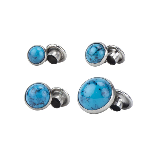 IVAN Turquoise Stone Rivets | Mollies Make And Create NZ