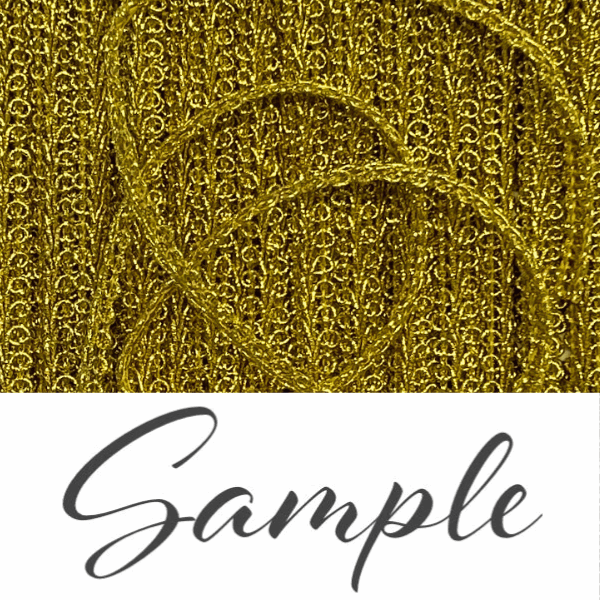 GIMP BRAID French 8mm Metallic Gold / Mollies New Zealand