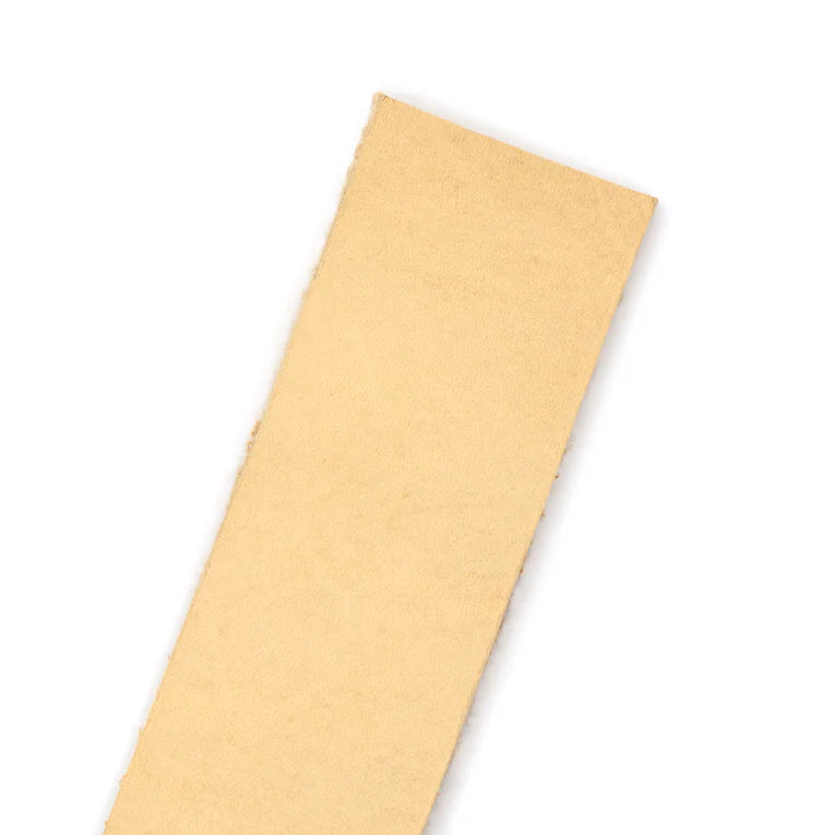 LEATHER Premium Veg Tan Strips Natural 28-30mm x 127cm 8-9oz / Mollies New Zealand