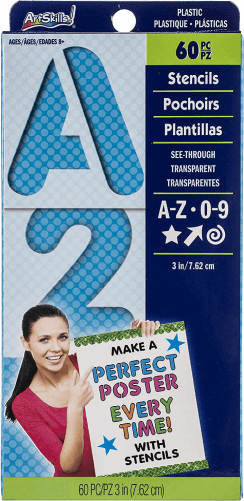 ARTSKILLS Poster Plastic Stencils / Mollies New Zealand