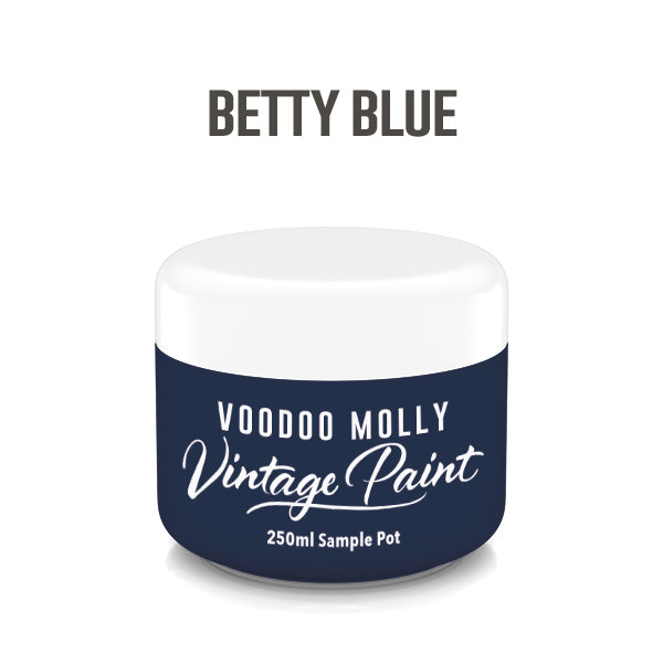 Vintage Paint Betty Blue 250ml / Mollies New Zealand