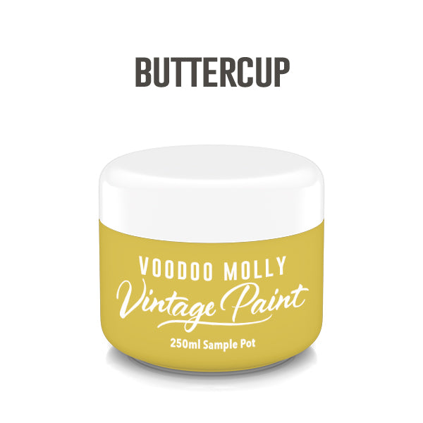 Vintage Paint Buttercup 250ml / Mollies New Zealand
