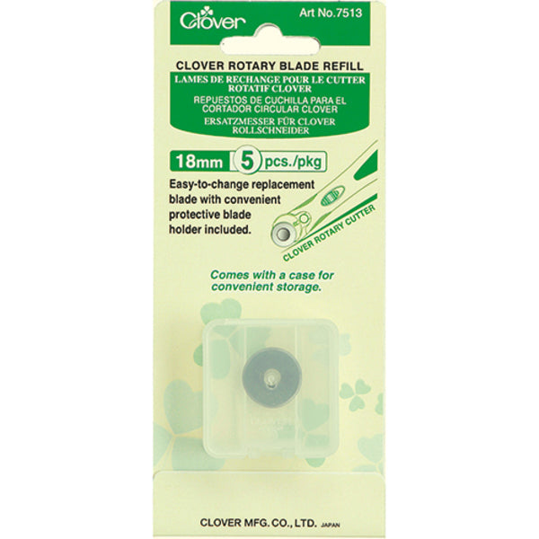 CLOVER Rotary Cutter Blades 18mm Replacement Blades 5PK / Mollies New Zealand