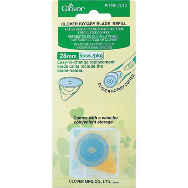 CLOVER Rotary Cutter Blades 28mm Replacement Blades 5PK / Mollies New Zealand