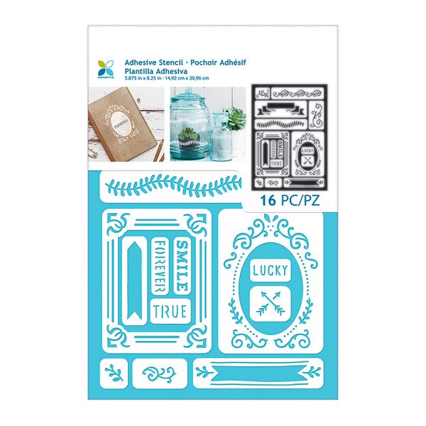 MOMENTA Adhesive Stencil Lucky / Mollies New Zealand