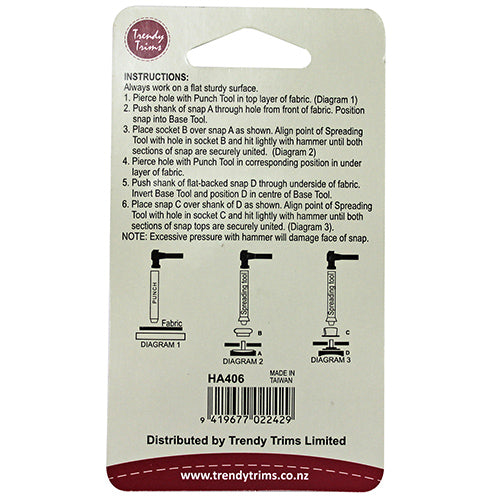 Press Snaps Jeans Studs / Mollies New Zealand