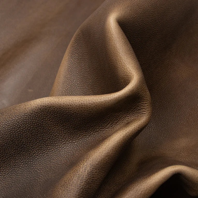 LEATHER Horween CSL Scotch Grain Natural Side 4-5oz / Mollies New Zealand