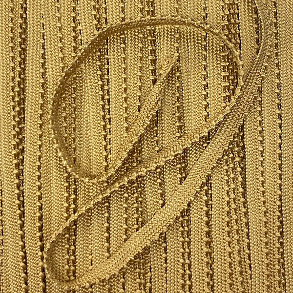 BRAID Flanged Piping Old Gold 8mm / Mollies New Zealand