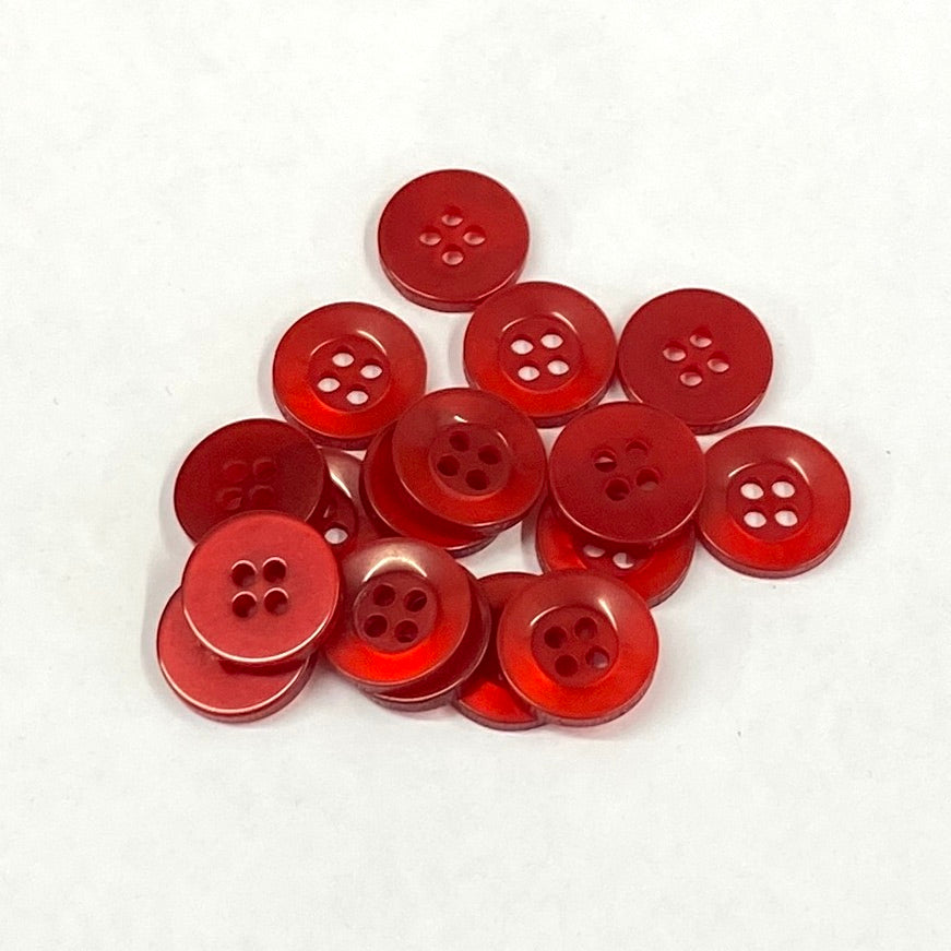 SULLIVANS Button 4-Hole Red / Mollies New Zealand