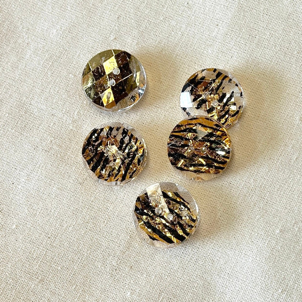 SULLIVANS Button 2-Hole Transparent (2nds) 21mm / Mollies New Zealand