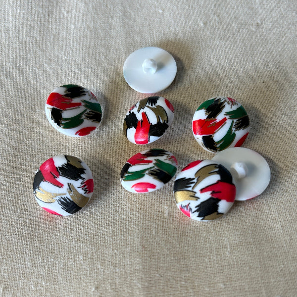 SULLIVANS Button Shanked Patterned 17mm / Mollies New Zealand