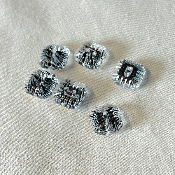 SULLIVANS Button 2-Hole Transparent 14mm / Mollies New Zealand