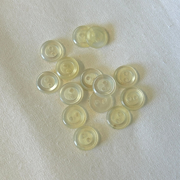 SULLIVANS Button 2-Hole Cream 12mm / Mollies New Zealand