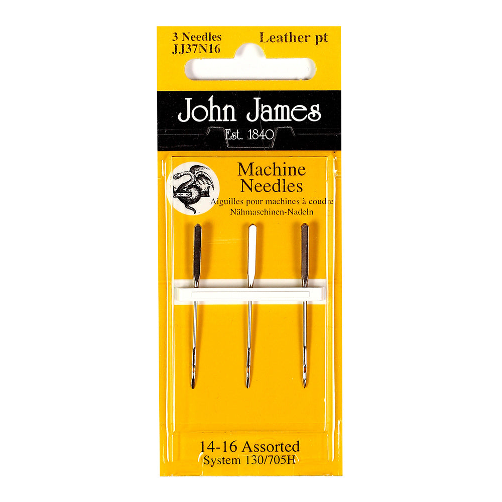 JOHN JAMES Leather Sewing Machine Needles / Mollies New Zealand