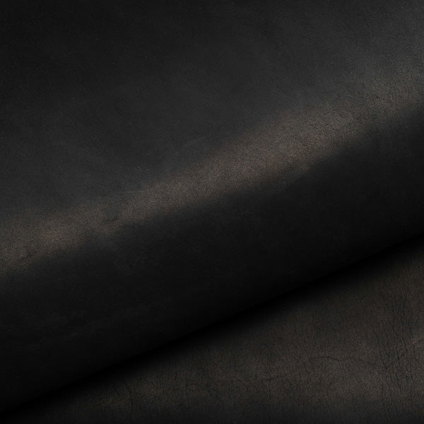 LEATHER Chrome Tan / Half Side 0.8-0.9m2 5-6oz Black / Mollies New Zealand