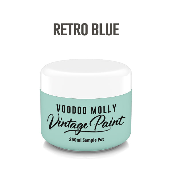 Vintage Paint Retro Blue 250ml / Mollies New Zealand