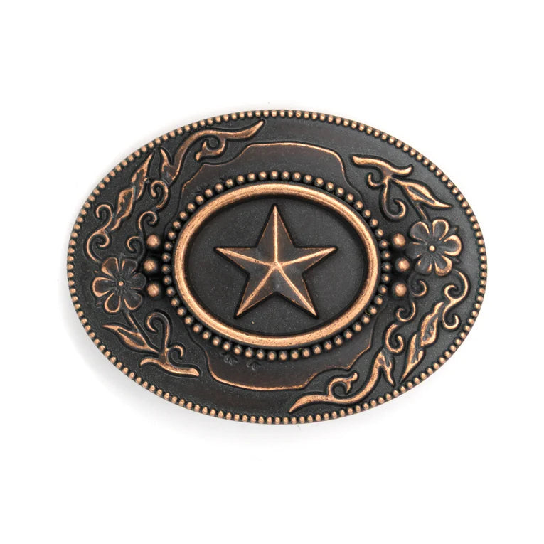 IVAN Ranger Crest Trophy Buckle Antique Copper 38mm (1-1 2") / Mollies New Zealand