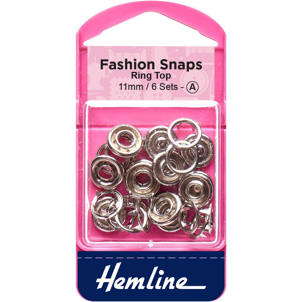 TRENDY TRIMS Press Snaps Ring Top Silver / Mollies New Zealand