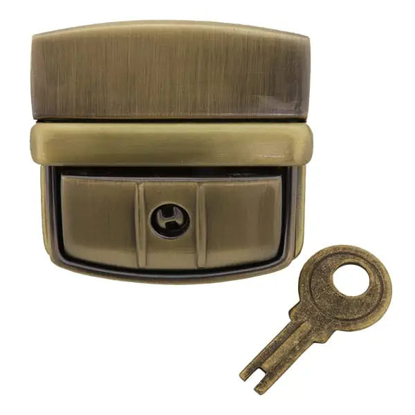 VA107 Bag Lock Antique Brass 44mm / Mollies New Zealand
