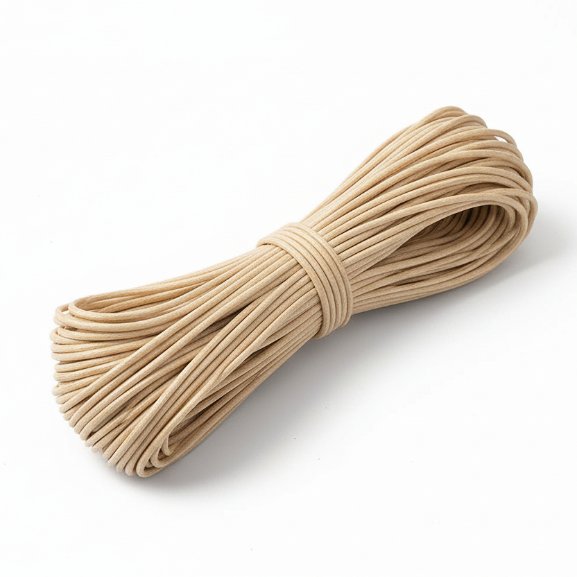 SULLIVANS Round Elastic Cord Beige 3mm Per meter / Mollies New Zealand