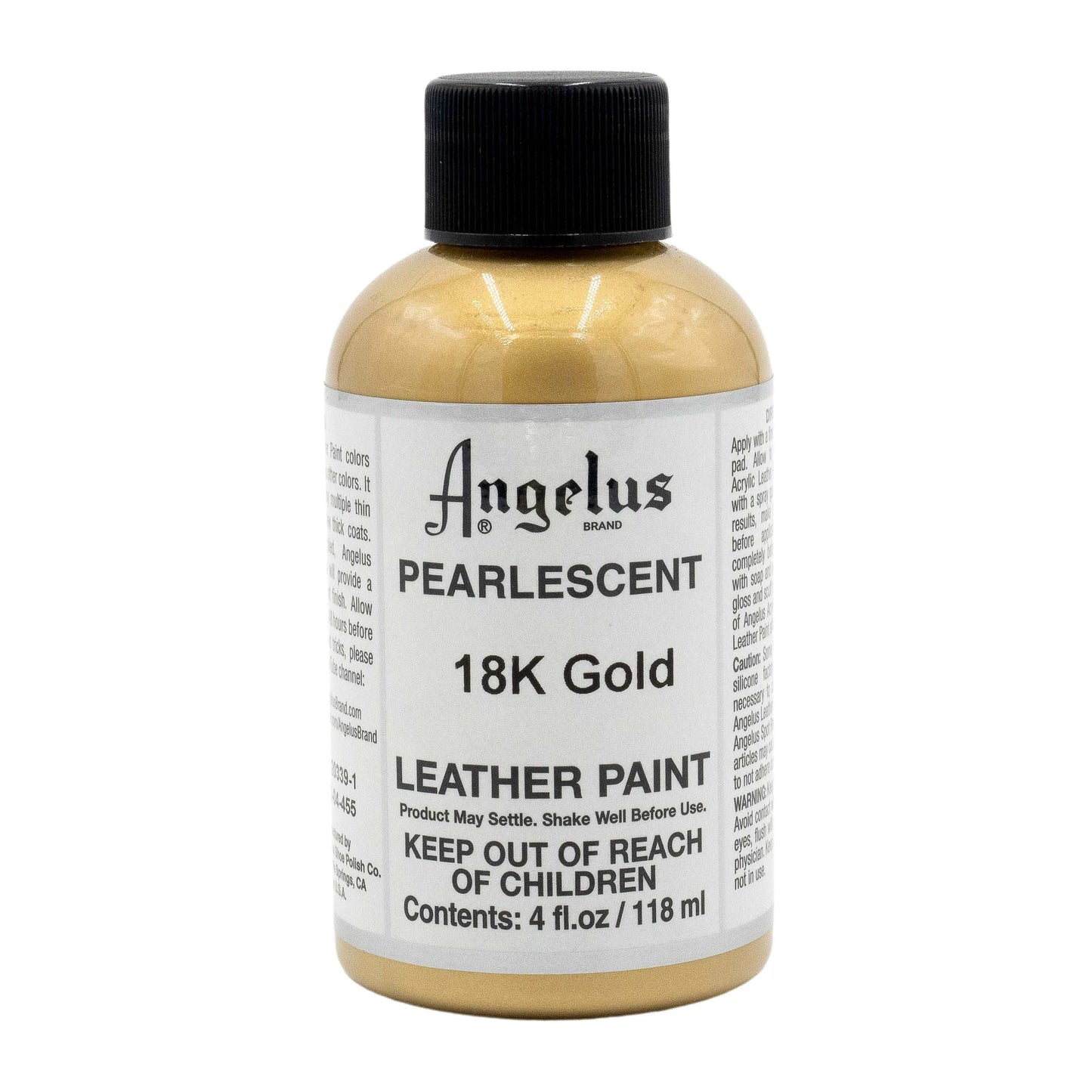 ANGELUS Acrylic Leather Paint 18K Gold Pearlescent | Mollies Make And Create NZ