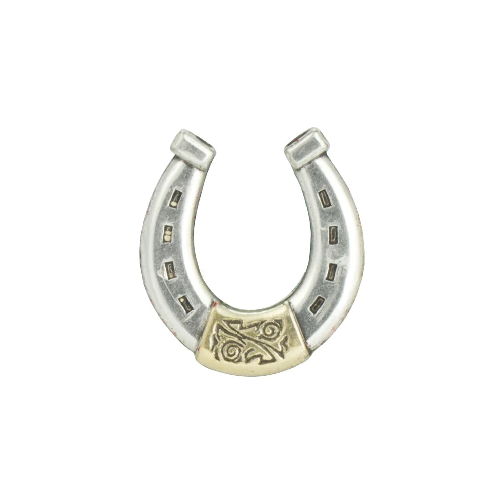 IVAN Horseshoe Concho Antique Silver Antique Gold 25mm (1") / Mollies New Zealand