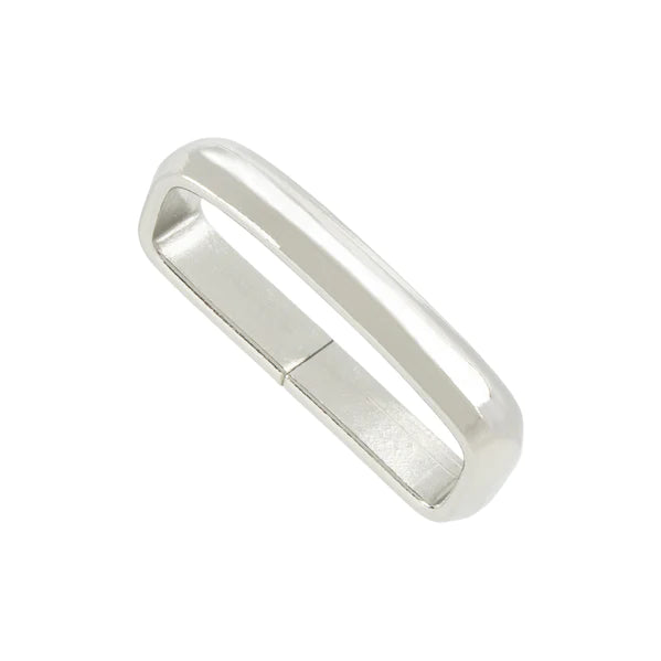 IVAN Wire Form Heavy Strap Keeper Nickel Plate 40mm (1-1 2") / Mollies New Zealand