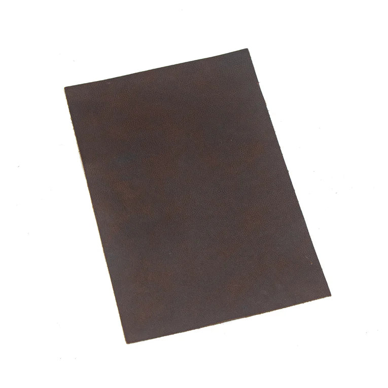 LEATHER Grizzy Oil Tan Cut Panel