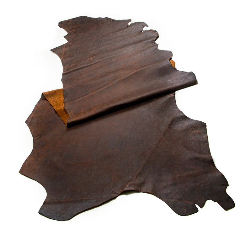 LEATHER Grizzly Oil Tanned / Side 4-5oz Brown / Mollies New Zealand