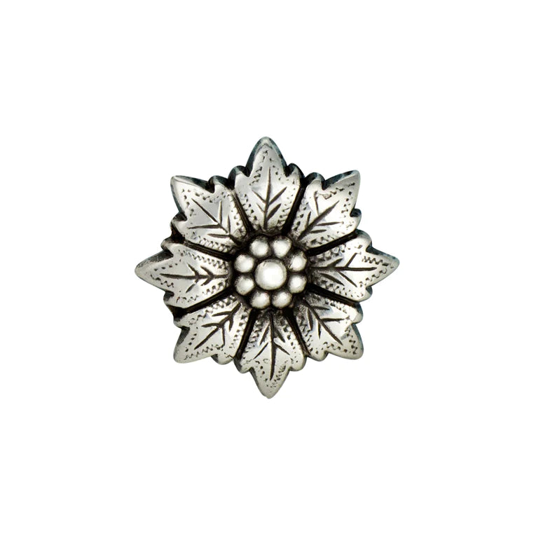 IVAN Cosmos Conchos Silver Plate 25mm" (1") / Mollies New Zealand