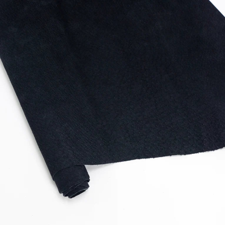 SUEDE Soft Pigskin Splits / Whole Hide Black 2-3oz / Mollies New Zealand