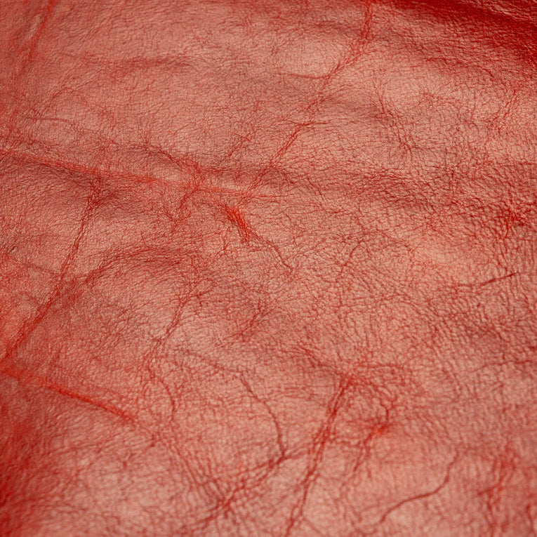 LEATHER Veg Tanned Pull Up Red / Double Shoulder / Mollies New Zealand