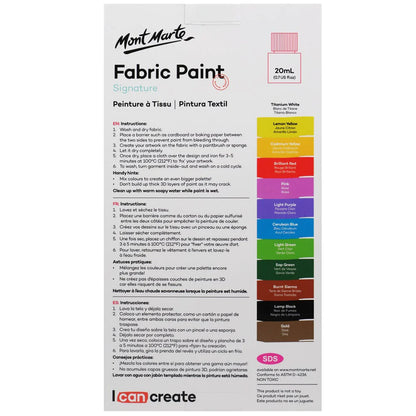 MONT MARTE Fabric Paint Set | Mollies Make And Create NZ