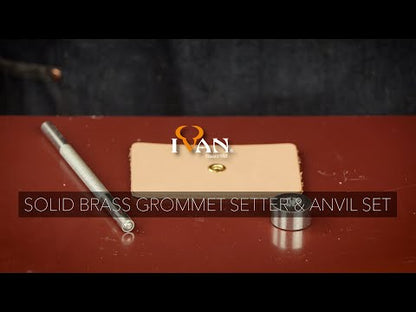 IVAN Solid Brass Grommet Setter/Anvil