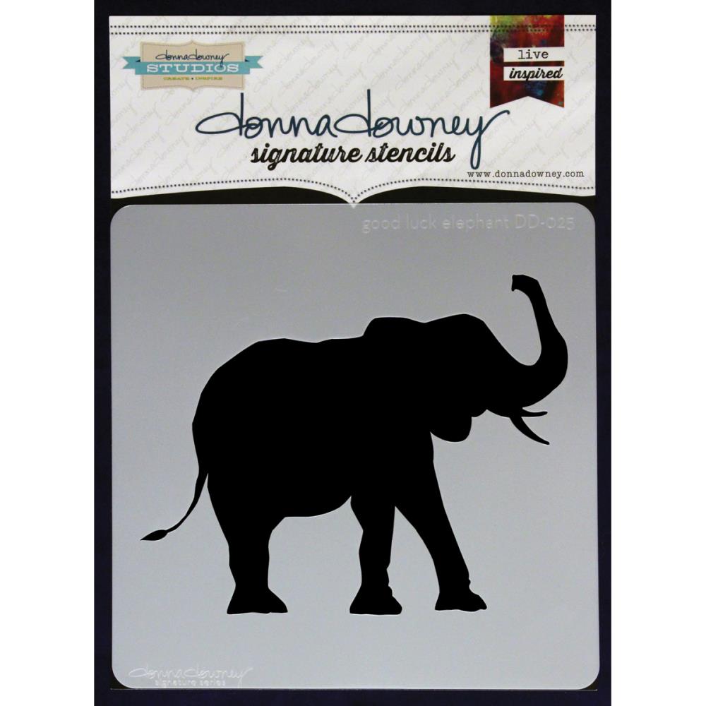DONNA DOWNEY Stencil Elephant / Mollies New Zealand