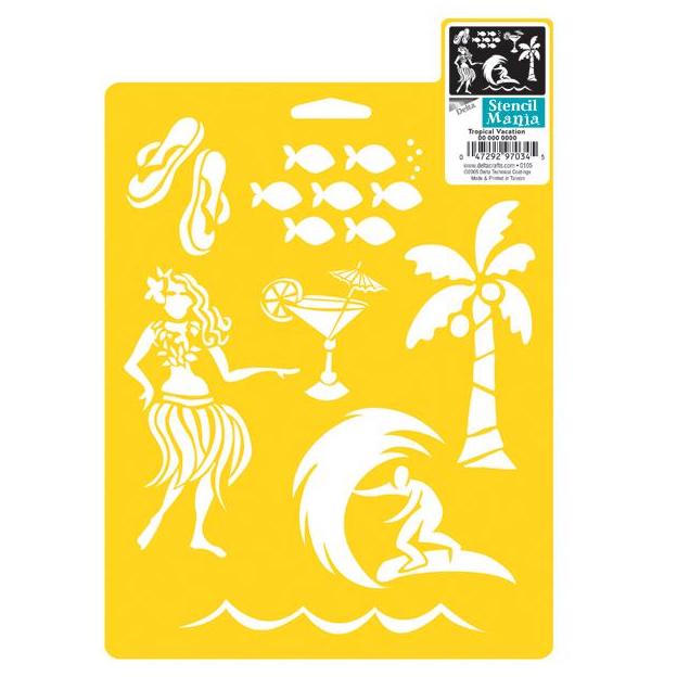 STENCIL MANIA Tropical / Mollies New Zealand