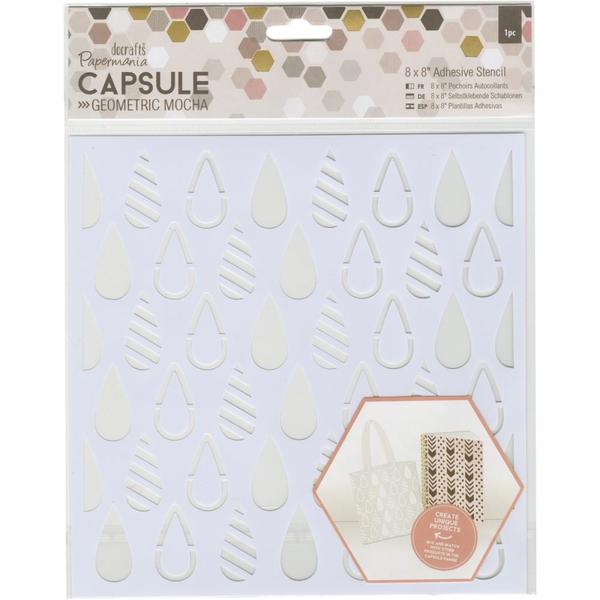 PAPERMANIA Stencil Teardrops Adhesive / Mollies New Zealand