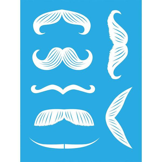 AMERICANA Stencil Moustache | Mollies Make And Create NZ