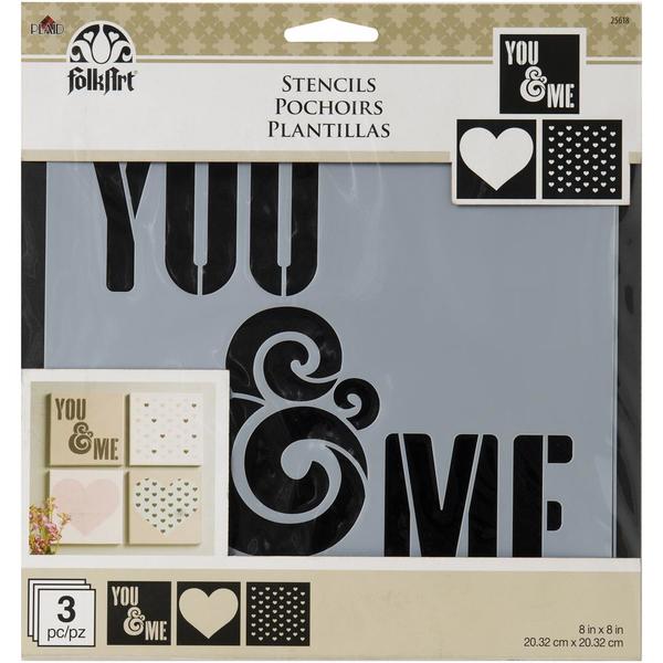 FOLKART Stencil You & Me / Mollies New Zealand