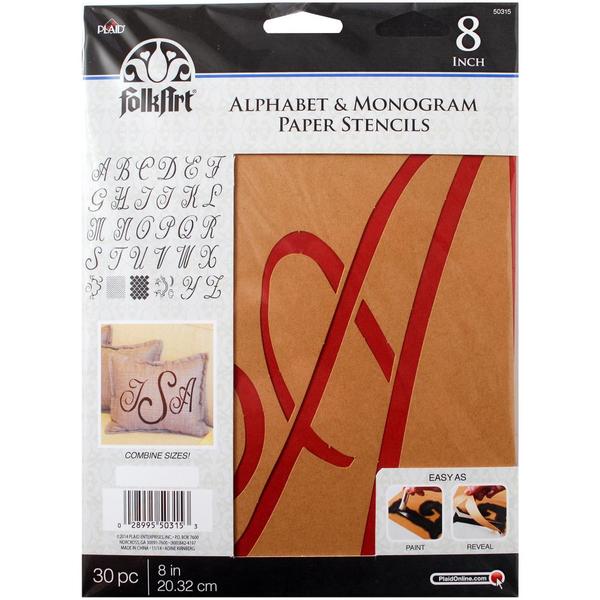 FOLKART Stencil Alpha Script / Mollies New Zealand