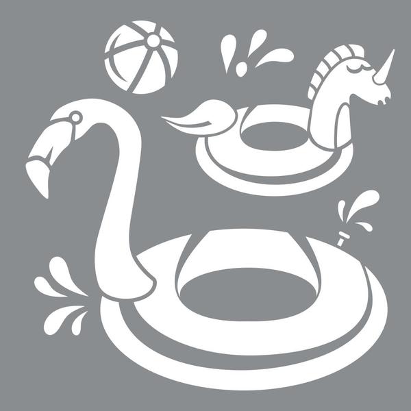 AMERICANA Stencil Pool Splash / Mollies New Zealand