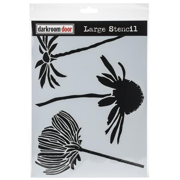 DARKROOM DOOR Stencil Carved Flowers / Mollies New Zealand