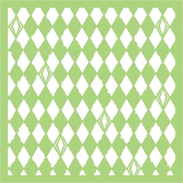 KAISERCRAFT Stencil Distressed Diamonds / Mollies New Zealand