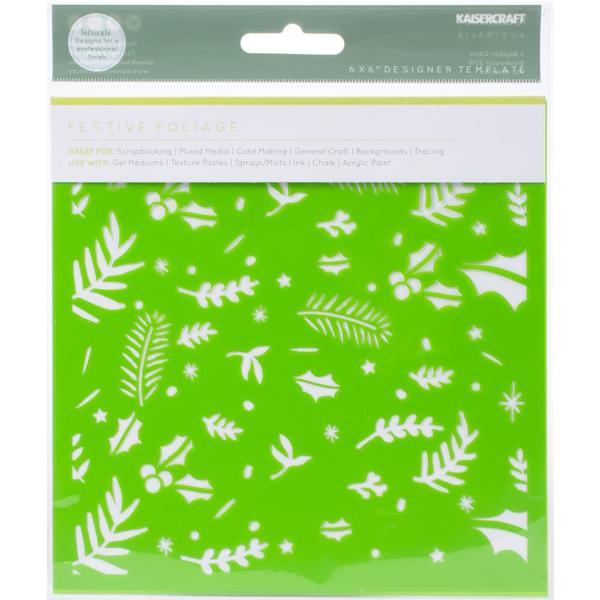 KAISERCRAFT Stencil Festive Follage / Mollies New Zealand