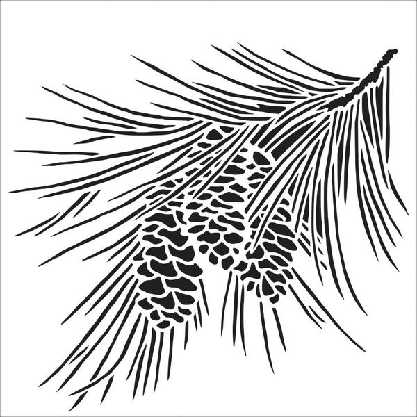 TCW Stencil Fir Branch / Mollies New Zealand