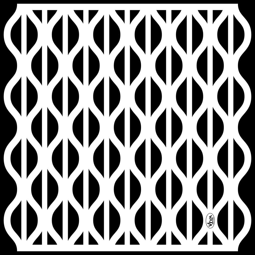 VIVA DECOR Stencil Waves / Mollies New Zealand
