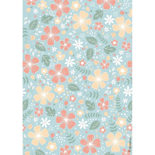 STAMPERIA Rice Paper Flowers A4 / Mollies New Zealand