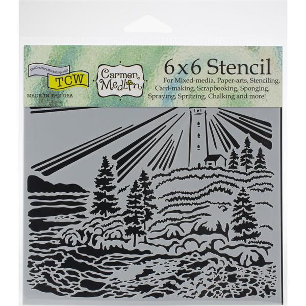 TCW Stencil Lighthouse / Mollies New Zealand