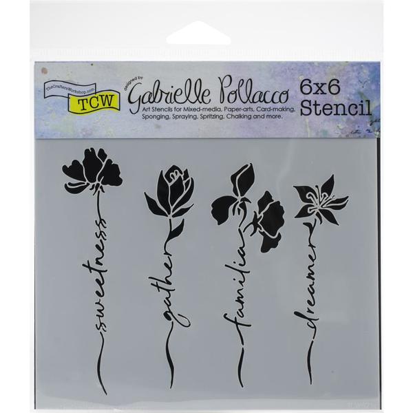 TCW Stencil Word Stems / Mollies New Zealand